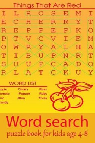 Cover of Word search puzzle book for kids age 4-8