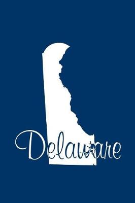 Book cover for Delaware - Navy Blue Lined Notebook with Margins