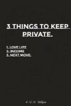 Book cover for 3 Things to Keep Private