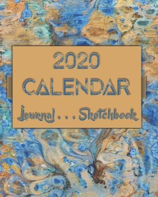 Book cover for Artsy AbstractOneFour . 2020 Calendar . Sketchbook . Lined Journal -- 8"x10" 100-pages