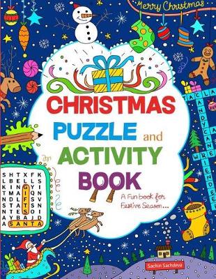 Book cover for Christmas Puzzle and Activity Book