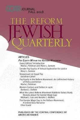 Cover of Ccar Journal, the Reform Jewish Quarterly, Fall 2018