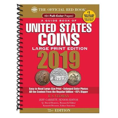 Book cover for 2019 Official Red Book of United States Coins - Large Print Edition