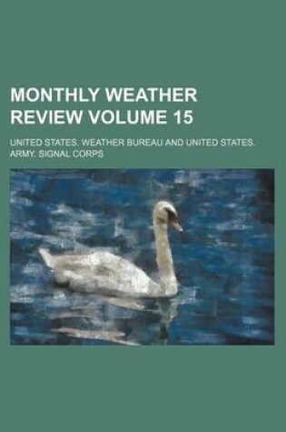 Cover of Monthly Weather Review Volume 15