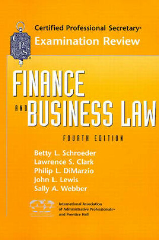 Cover of CPS Examination Review for Finance and Business Law