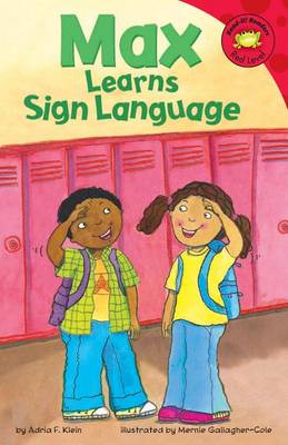 Book cover for Max Learns Sign Language