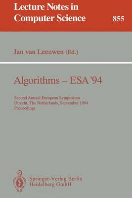 Book cover for Algorithms - ESA '94