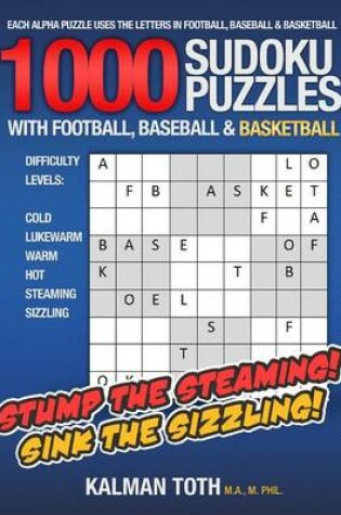 Cover of 1000 Sudoku Puzzles with Football, Baseball & Basketball