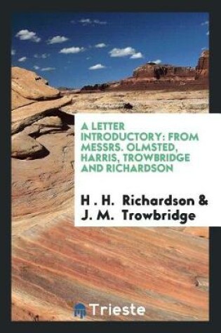 Cover of A Letter Introductory