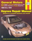 Book cover for General Motors Buick Regal, Chevrolet Lumina (1990-1994), Olds Cutlass Supreme, Pontiac Grand Prix (1988-1999) Automotive Repair Manual