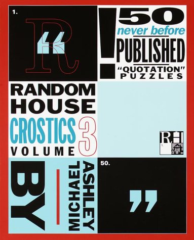 Book cover for Rh Crostics, V 3