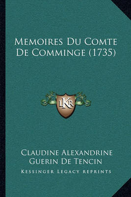 Book cover for Memoires Du Comte de Comminge (1735)