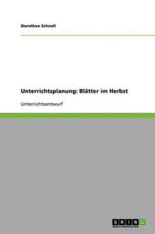 Cover of Unterrichtsplanung