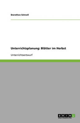 Book cover for Unterrichtsplanung