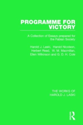 Book cover for Programme for Victory (Works of Harold J. Laski)