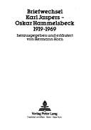 Cover of Briefwechsel Karl Jaspers - Oskar Hammelsbeck 1919-1969