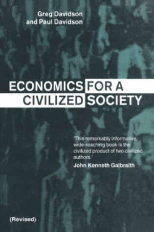Cover of Economics for a Civilized Society