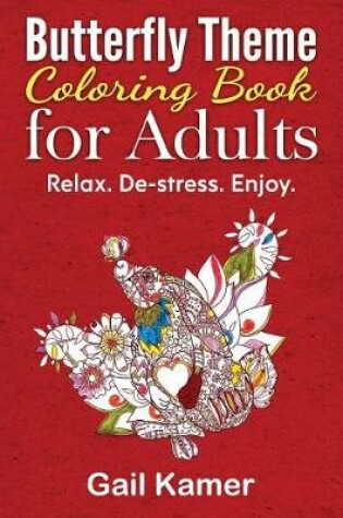 Cover of Butterfly Theme Coloring Book for Adults