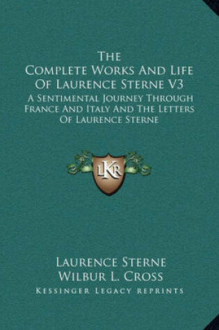 Cover of The Complete Works and Life of Laurence Sterne V3