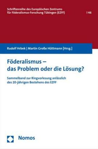 Cover of Foderalismus - Das Problem Oder Die Losung?