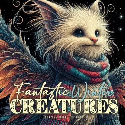 Book cover for Fantastic Winter Creatures Coloring Book for Adults