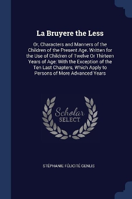 Book cover for La Bruyere the Less