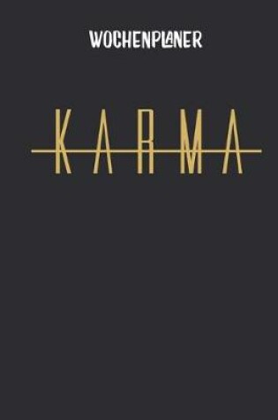 Cover of Wochenplaner mit Karma minimalistisch