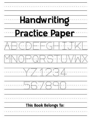 Book cover for Handwriting Practice Paper