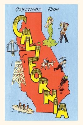 Cover of The Vintage Journal Greetings from California, Cartoon