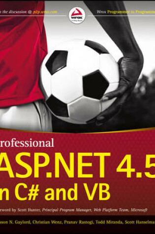Cover of Professional ASP.NET 4.5 in C# and Vb