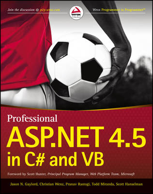 Book cover for Professional ASP.NET 4.5 in C# and Vb