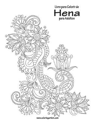 Book cover for Livro para Colorir de Hena para Adultos