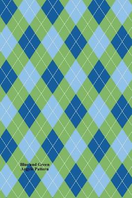 Book cover for Blue and Green Argyle Pattern