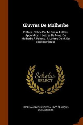 Cover of Uvres de Malherbe