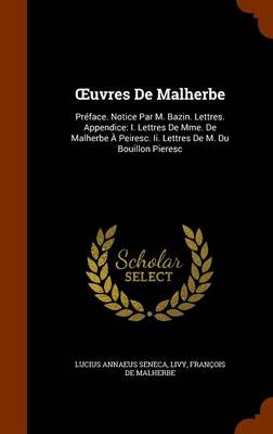 Book cover for Uvres de Malherbe