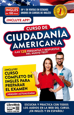 Book cover for Ingles en 100 dias. Curso de ciudadania americana / English in 100 days. English and Citizenship Course