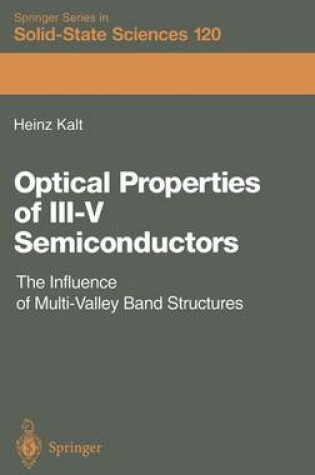 Cover of Optical Properties of III–V Semiconductors