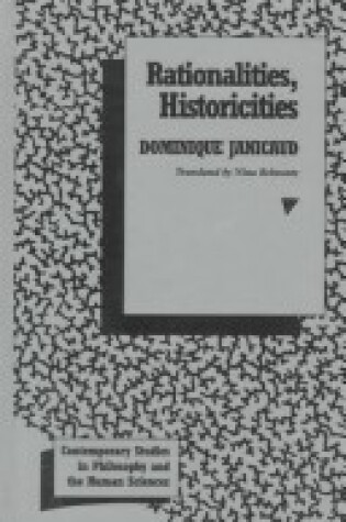 Cover of Rationalities, Historicities