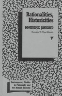 Book cover for Rationalities, Historicities