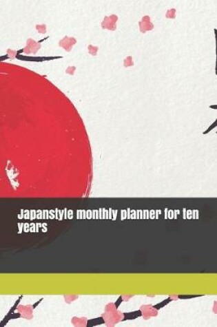 Cover of Japanstyle monthly planner for ten years