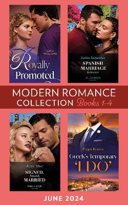 Book cover for Modern Romance June 2024 Books 1-4