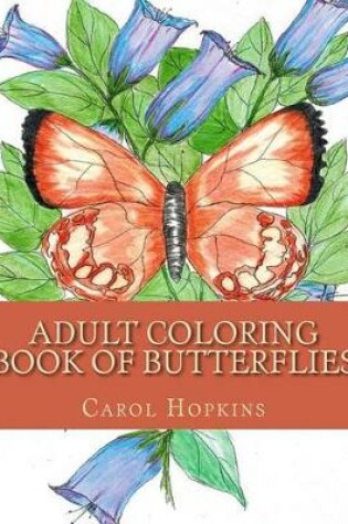 Cover of Adult Coloring Book of Butterflies