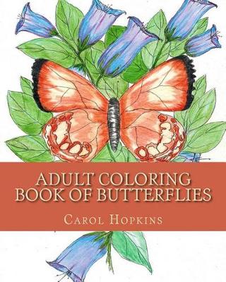 Book cover for Adult Coloring Book of Butterflies