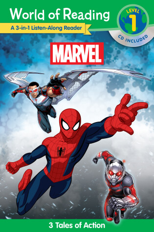 Cover of World of Reading: Marvel: Marvel 3-in-1 Listen-Along Reader-World of Reading Level 1