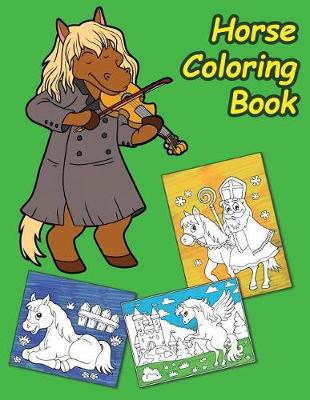 Book cover for Horse Coloring Book