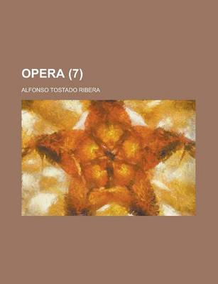 Book cover for Opera Volume 7