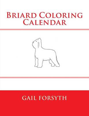 Book cover for Briard Coloring Calendar