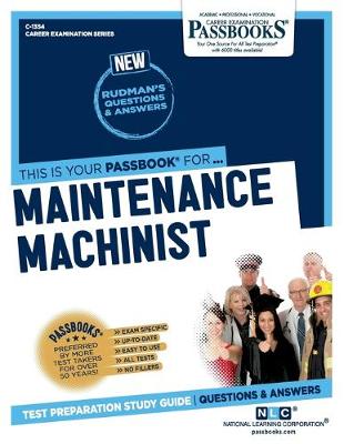 Book cover for Maintenance Machinist (C-1354)