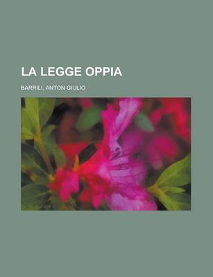 Book cover for La Legge Oppia