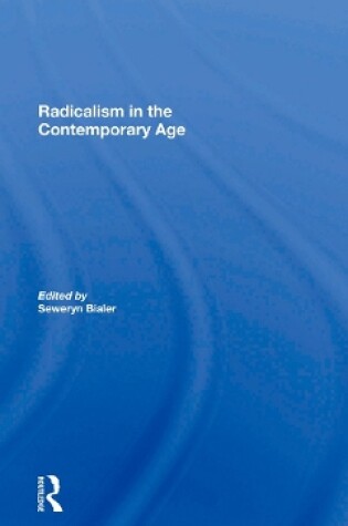 Cover of Radicalism In The Contemporary Age, Volume 1